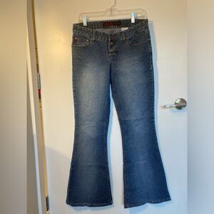 Mudd Y2K Button-up Bellbottom Jeans size 9 mudd 💗 🖐 🌼